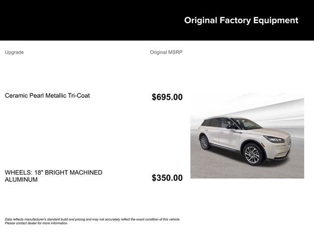 2022 Lincoln Corsair Standard