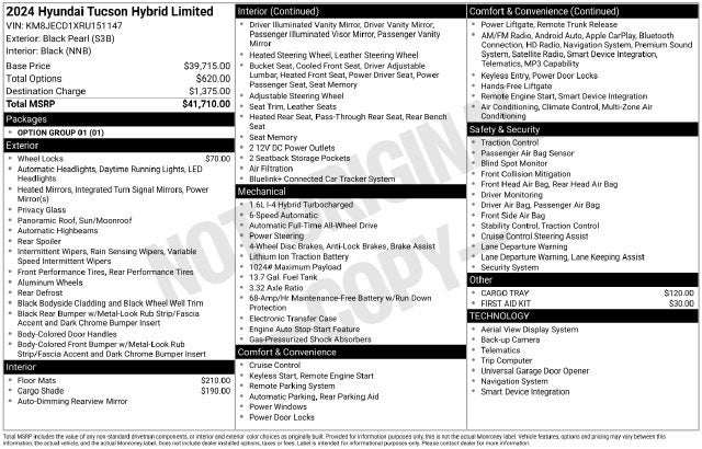 2024 Hyundai Tucson Hybrid Limited