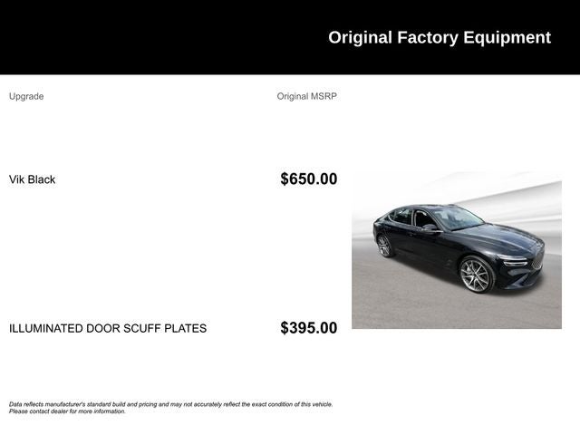 2025 Genesis G70 2.5T