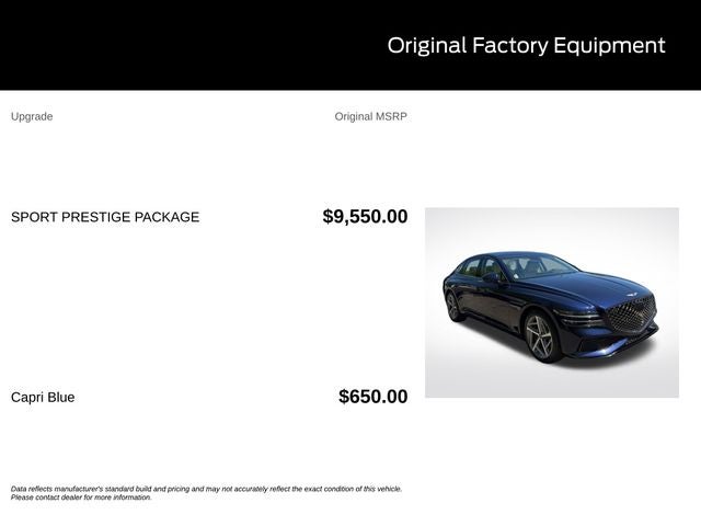 2024 Genesis G80 2.5T