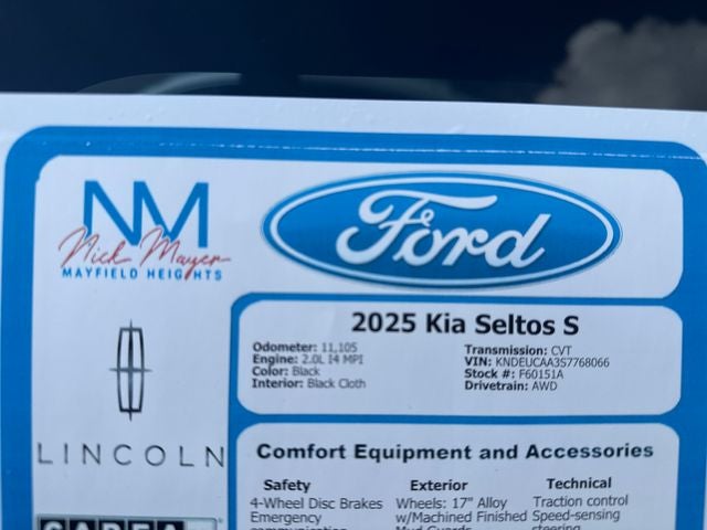 2025 Kia Seltos S