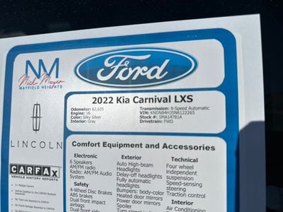 2022 Kia Carnival LXS