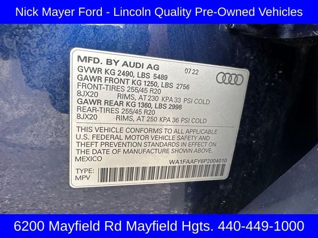 2023 Audi Q5 45 S line Prestige quattro