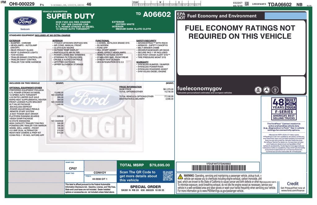 2026 Ford F-450SD XLT DRW