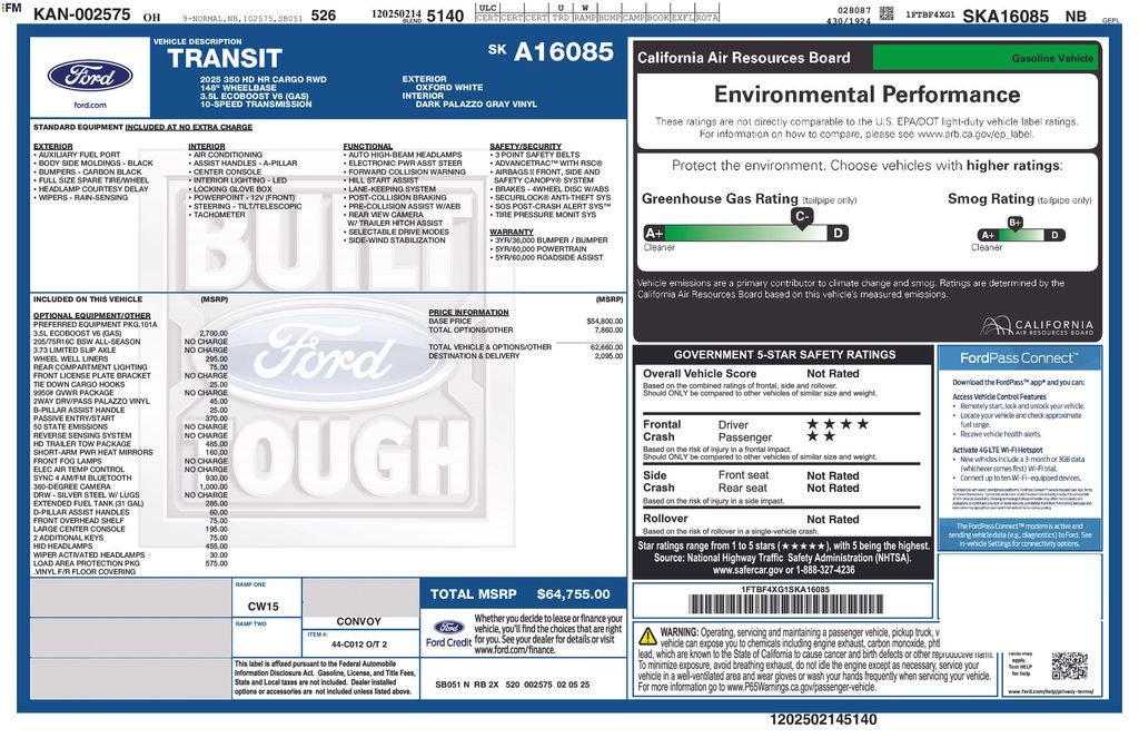 2025 Ford Transit-350 Base