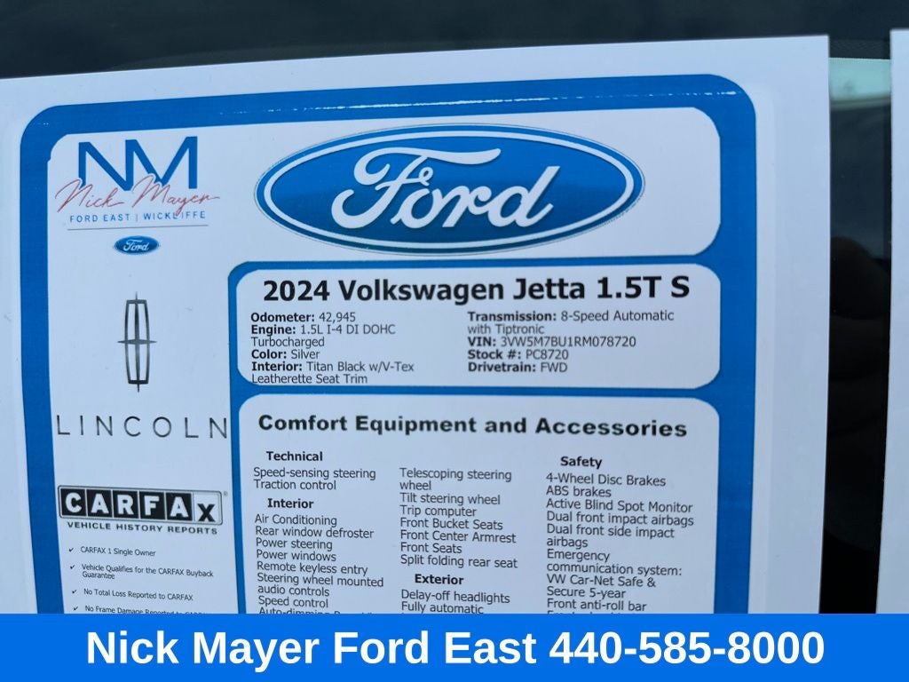 2024 Volkswagen Jetta 1.5T S