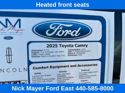 2025 Toyota Camry XSE