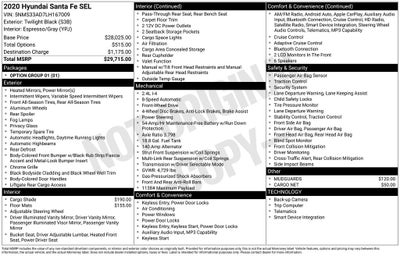 2020 Hyundai Santa Fe SEL