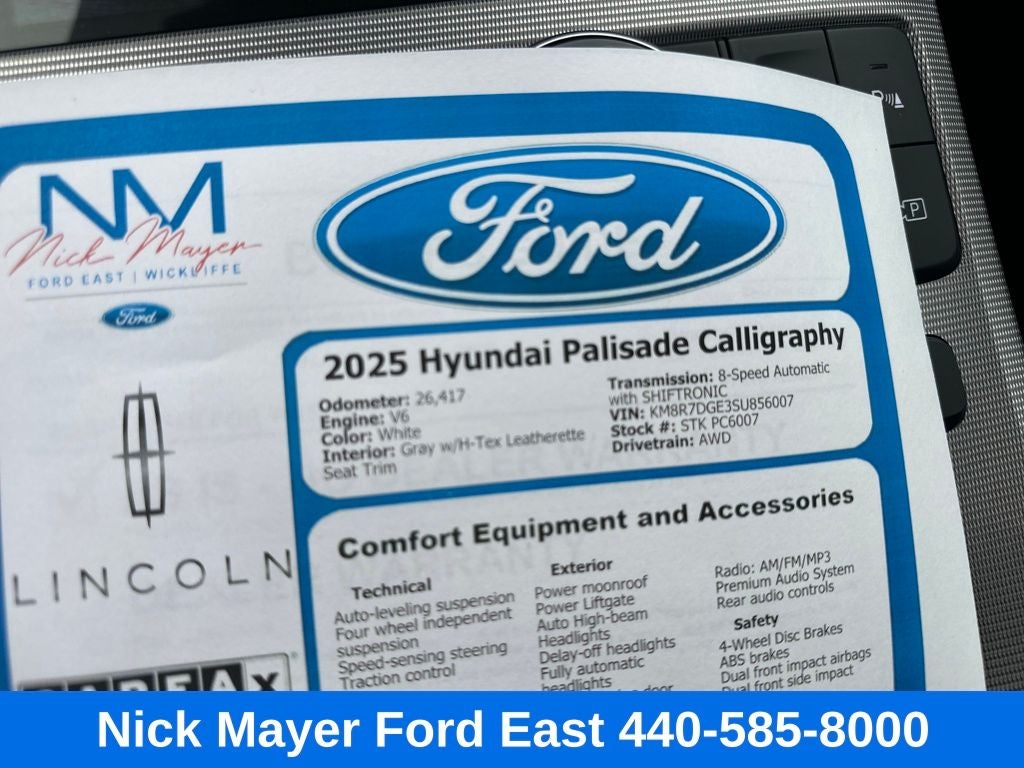 2025 Hyundai Palisade Calligraphy