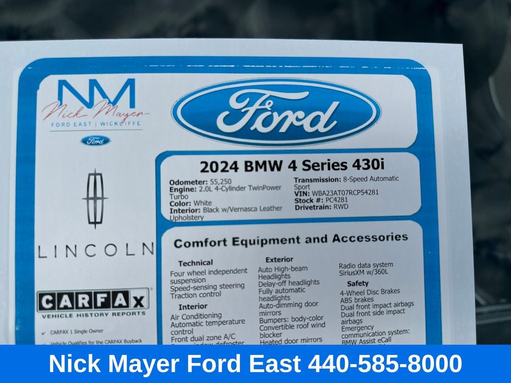 2024 BMW 4 Series 430i