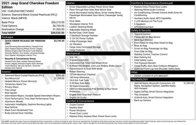 2021 Jeep Grand Cherokee Freedom Edition