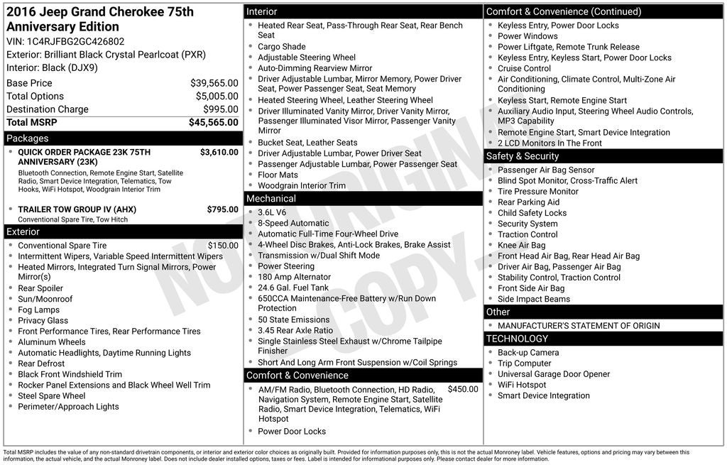 2016 Jeep Grand Cherokee Limited