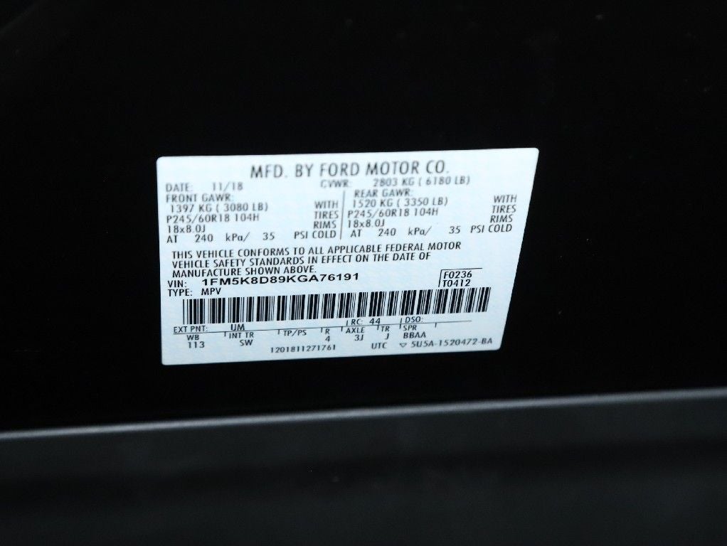 2019 Ford Explorer XLT