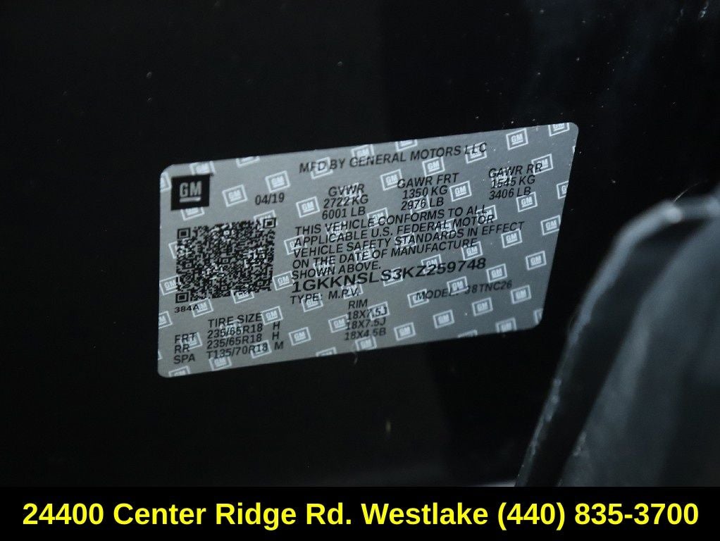 2019 GMC Acadia SLE-2