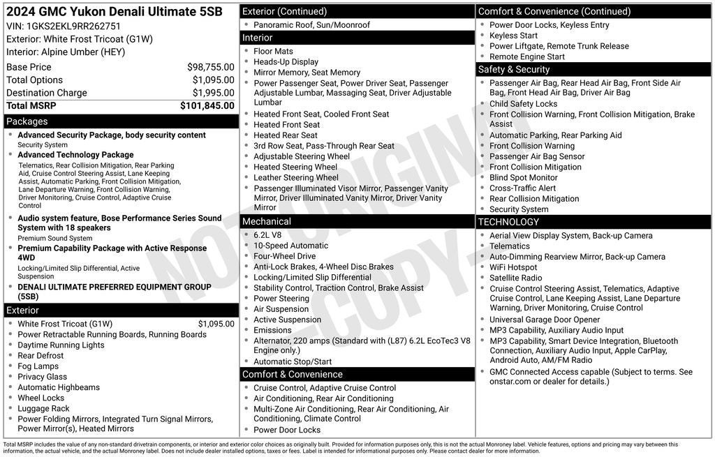 2024 GMC Yukon Denali Ultimate