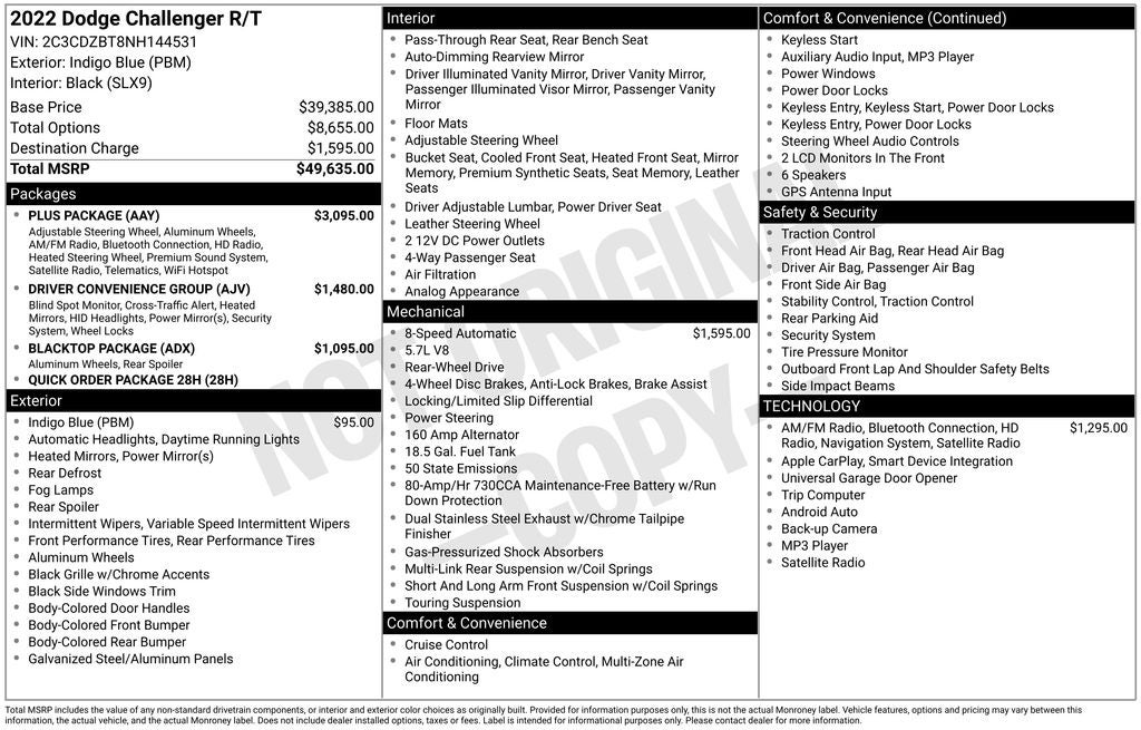 2022 Dodge Challenger R/T