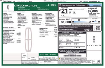 2019 Lincoln Nautilus Reserve