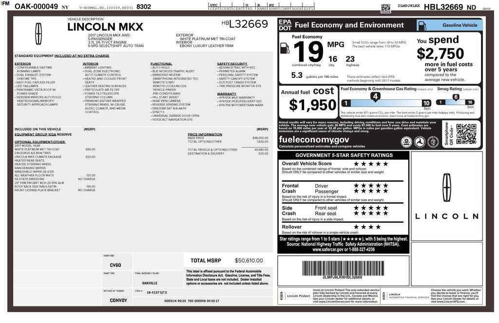2017 Lincoln MKX Reserve
