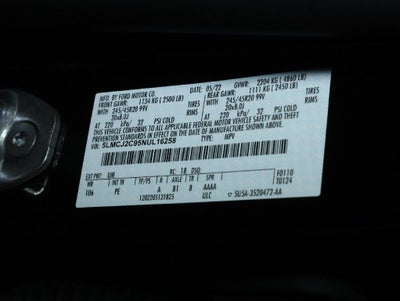 2022 Lincoln Corsair Reserve