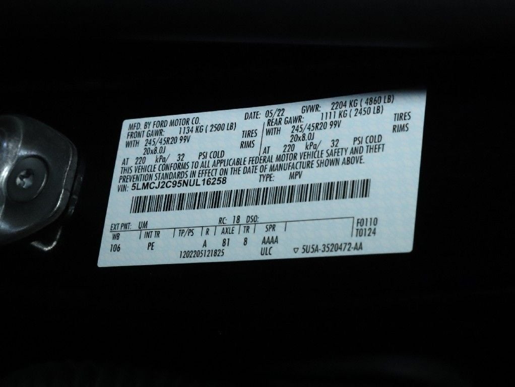 2022 Lincoln Corsair Reserve