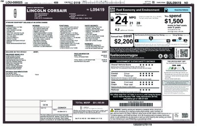 2025 Lincoln Corsair Reserve