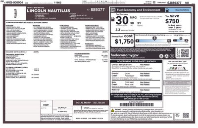 2025 Lincoln Nautilus Reserve