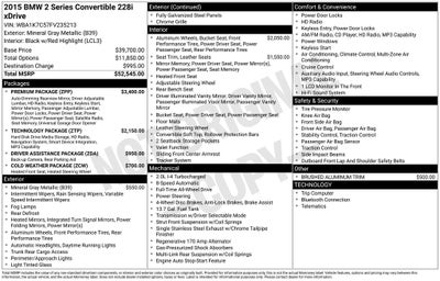 2015 BMW 2 Series 228i xDrive