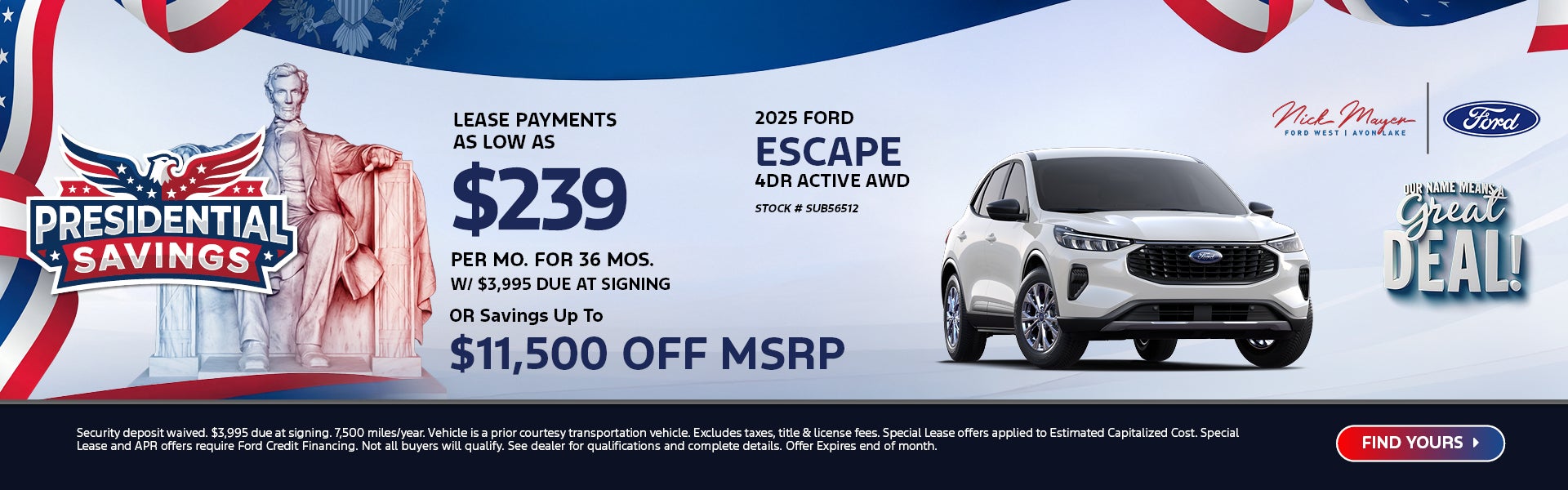 2025 Ford Escape 4DR Active AWD