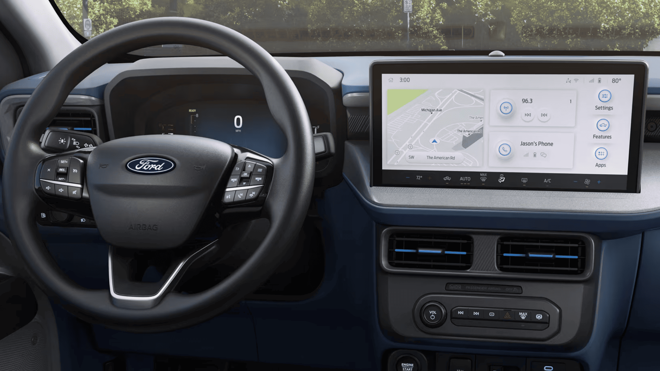 Interior view of the 2025 Ford Maverick® showcasing modern design and spacious seating in Cleveland, OH.