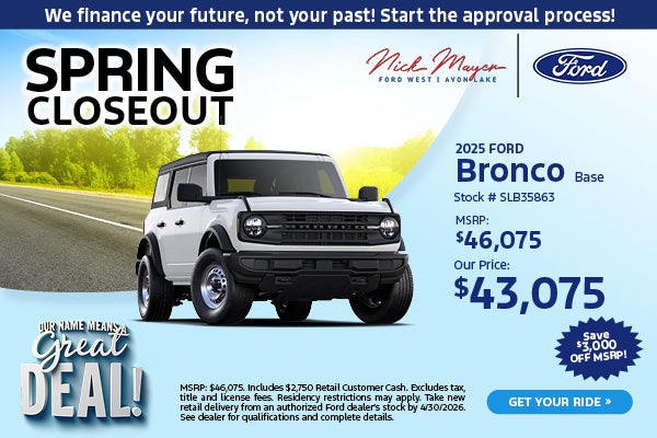 2025 Bronco base