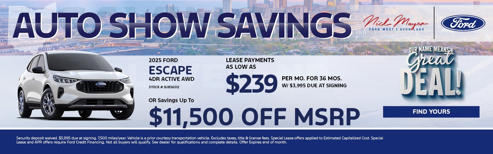 2025 Ford Escape 4DR Active AWD