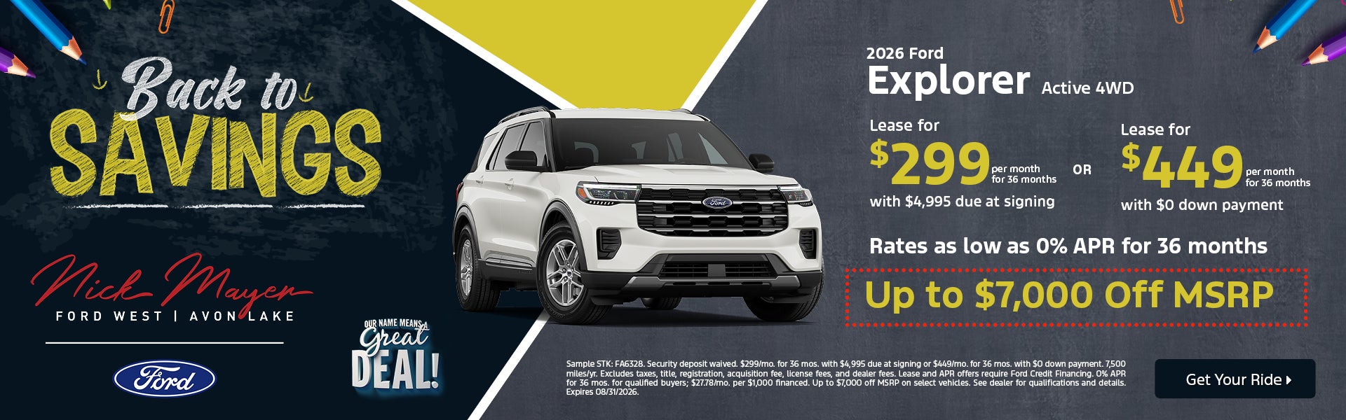 2026 Ford Explorer Active 4WD