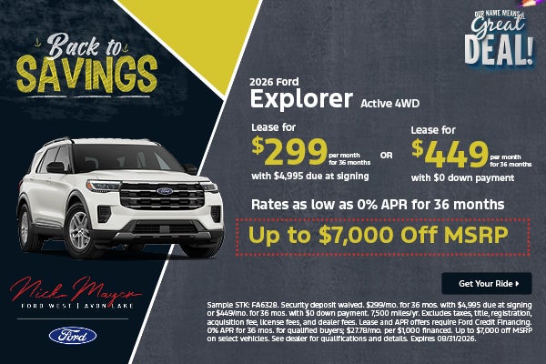 2026 Ford Explorer Active 4WD